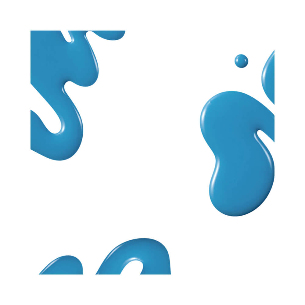 Gotas de esmalte azul claro Céu de Verão destacando textura cremosa