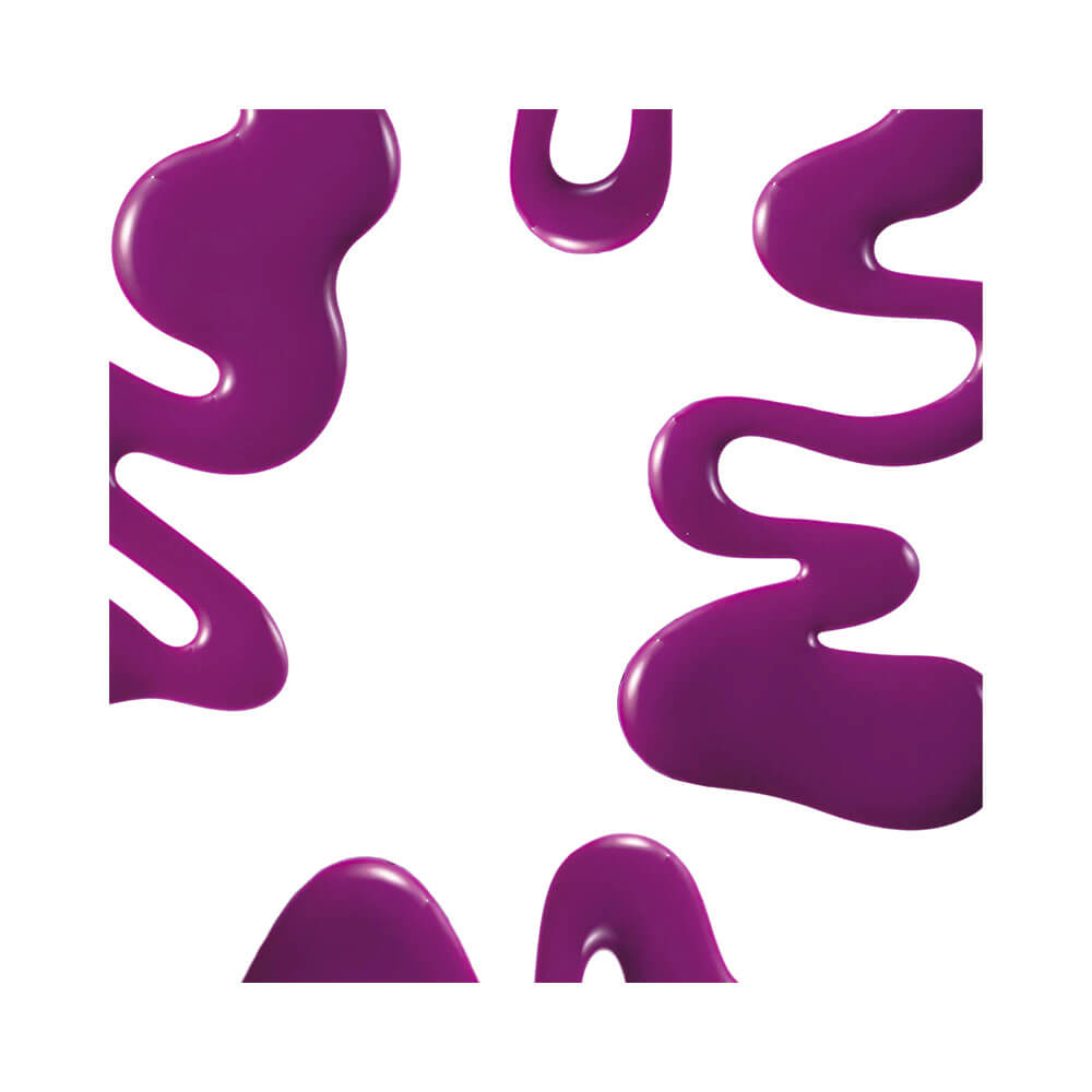 Textura cremosa e brilho intenso do esmalte Dailus Dai Goods Meia Ponta na cor roxa vibrante