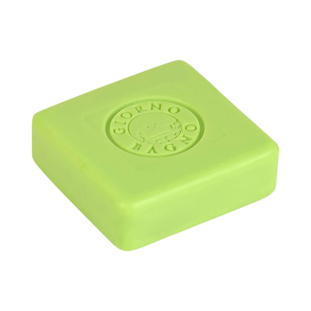 Sabonete Giorno Bagno Oliva e Alecrim 100g sem embalagem, sabonete verde claro quadrado