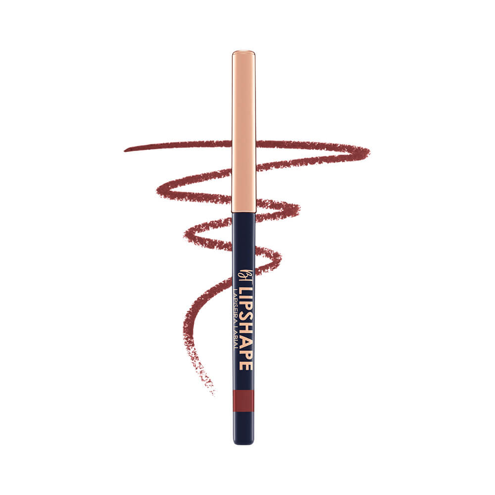 Lapiseira labial vermelha com design elegante e acabamento aveludado