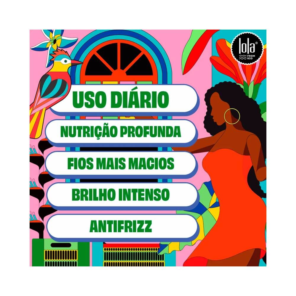 Imagem com benefícios da Gelatina Modeladora Lola Bossa Crespos e Cachos 500g