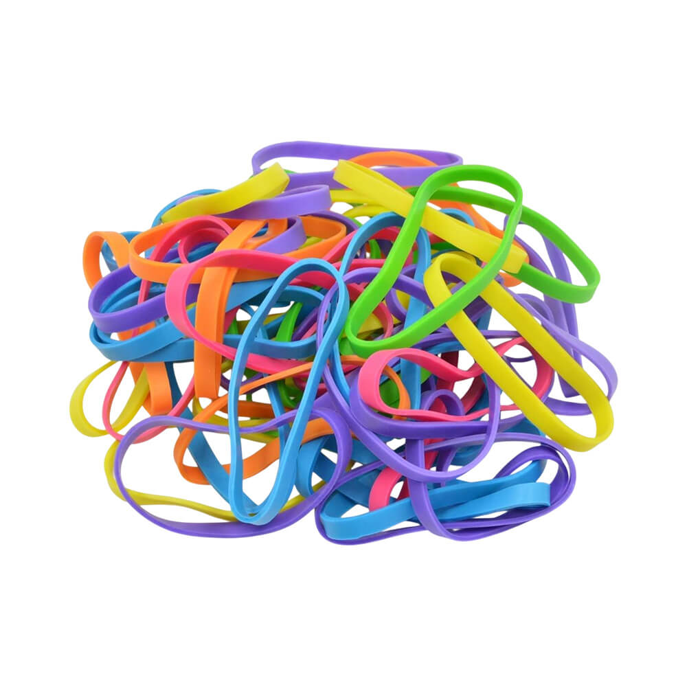 Montinho de elásticos de silicone coloridos Landh's em várias cores vibrantes