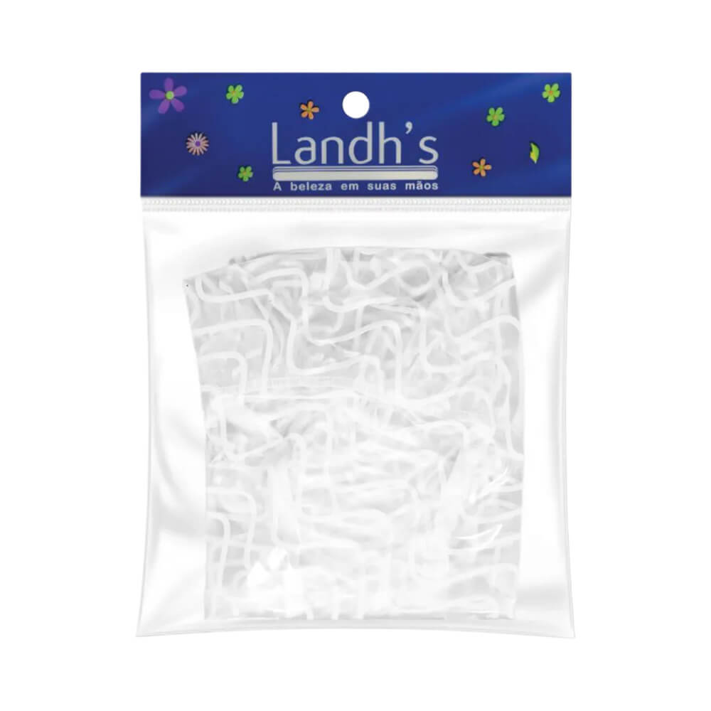 Embalagem da Touca de Banho Landh's Atoalhada com estampa de corações