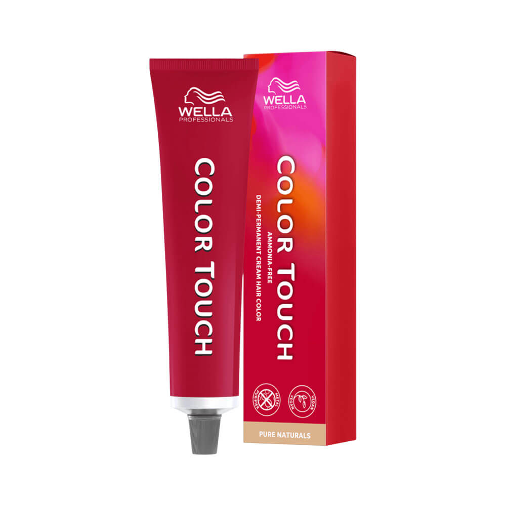 Tonalizante Wella Color Touch Pure Naturals 9.0 Louro Ultraclaro tubo vermelho com rótulo