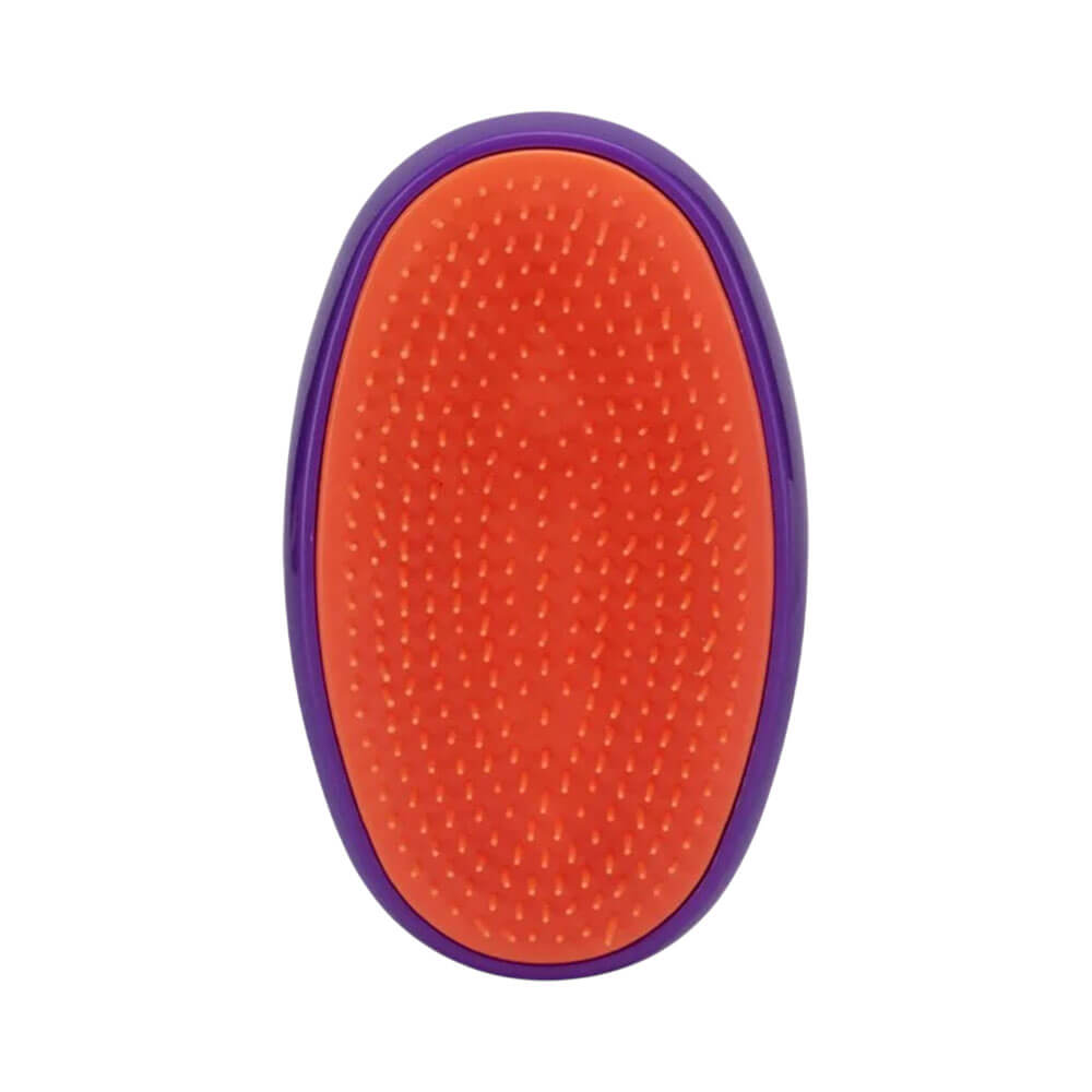 Escova Ricca Flex Hair Roxa vista de frente mostrando as cerdas e base roxa