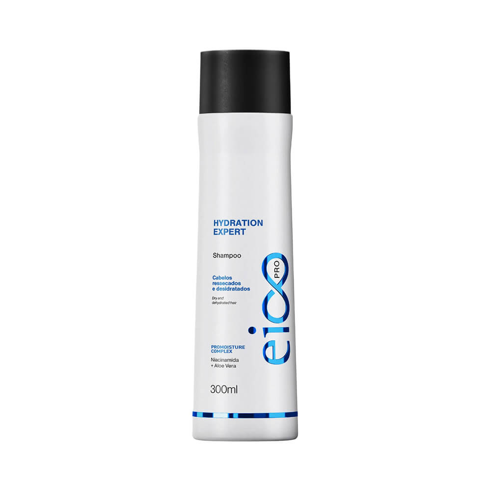 Frasco de shampoo Eico Hydration Expert 300ml