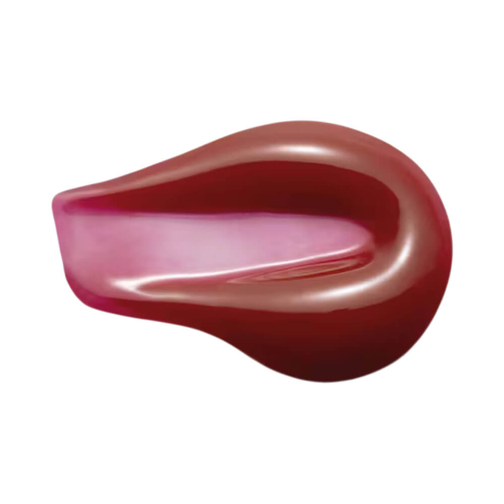 Amostra de cor rosa intenso do Lip Oil Niina Secrets Shine Flowers Rosa Eterna.