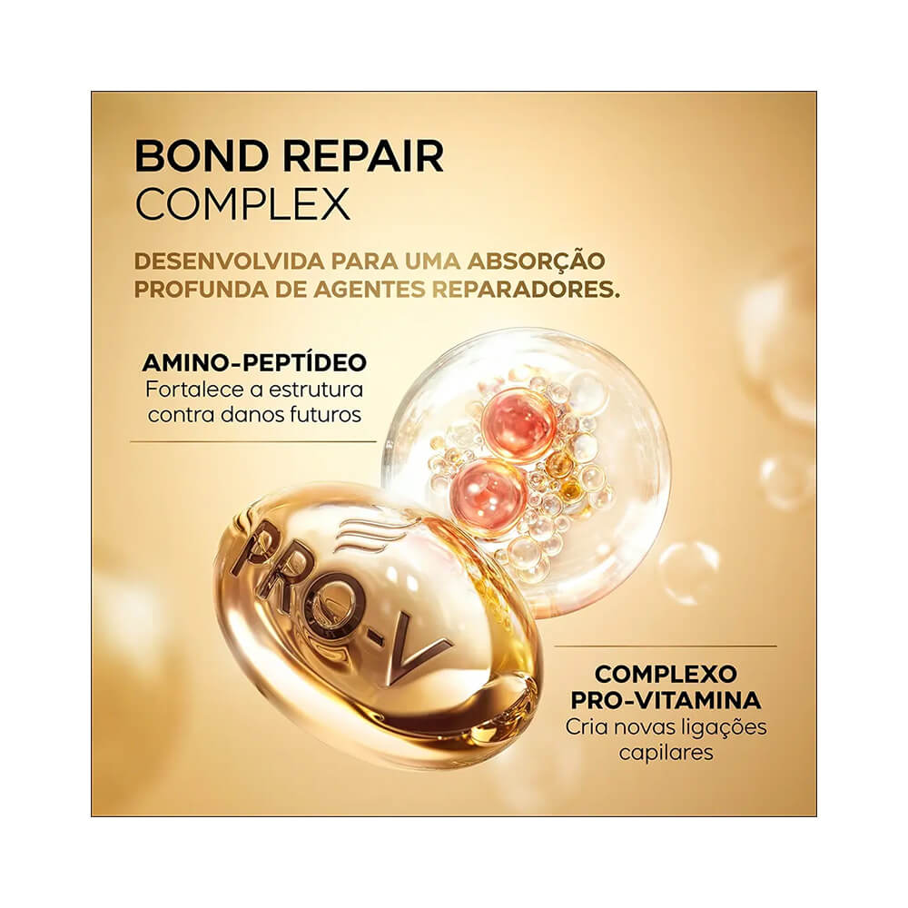 Máscara Capilar Intensiva Pantene Reconstrução Molecular 270ml textura cremosa
