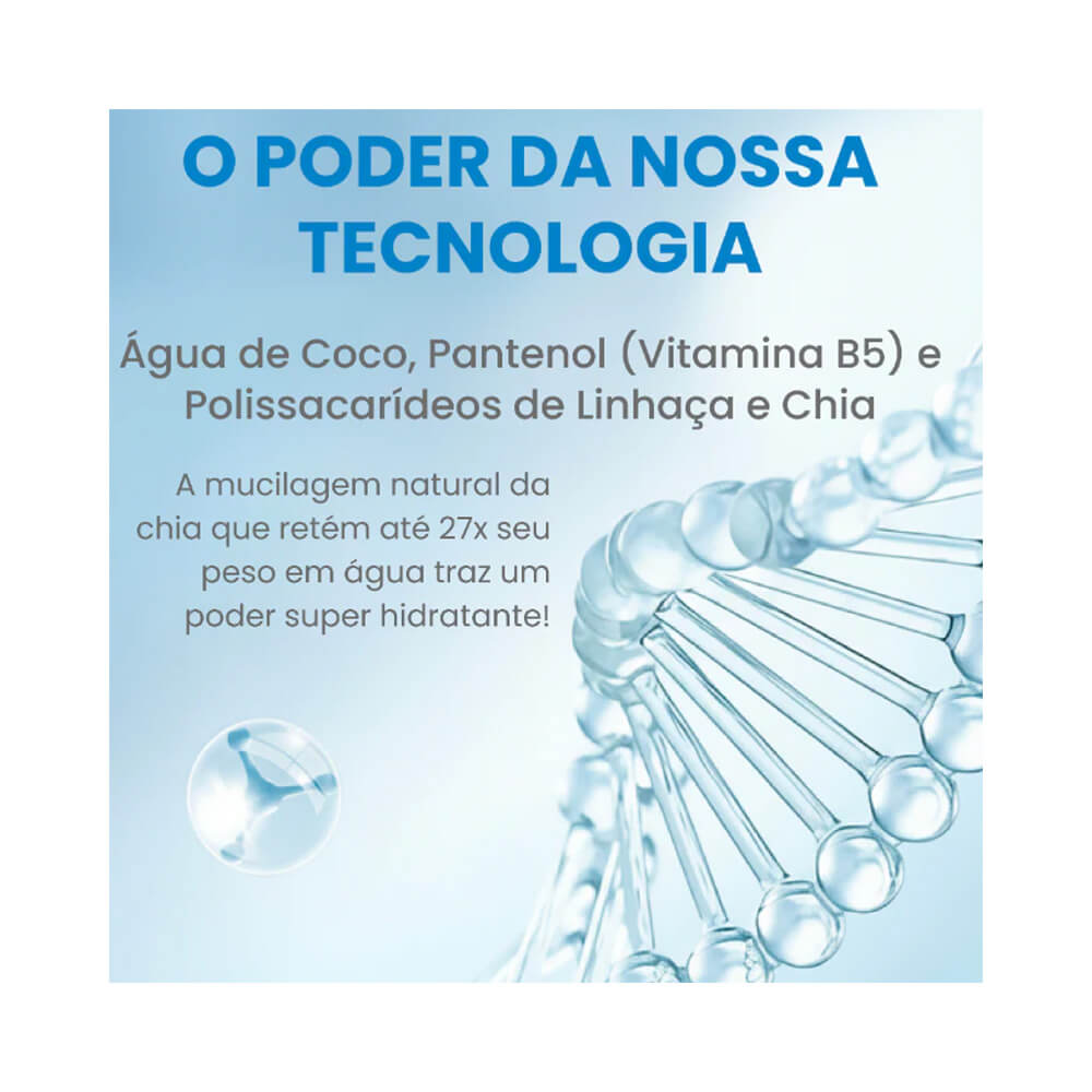 Imagem explicativa da tecnologia Hydra Up do Sérum Capilar Cadiveu Essentials