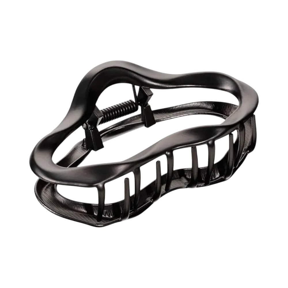 Piranha de cabelo preta Proart formato nuvem em metal com acabamento brilhante