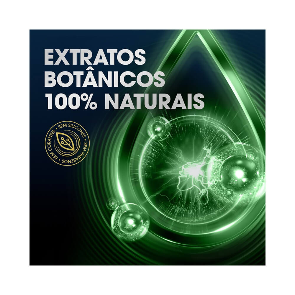 Imagem destacando extratos botânicos 100% naturais do Shampoo Clear Botanique Anticoceira