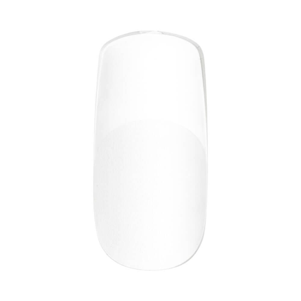 Unha postiça individual Vertix Gel Tip Square 2913 com formato quadrado e cor branca translúcida