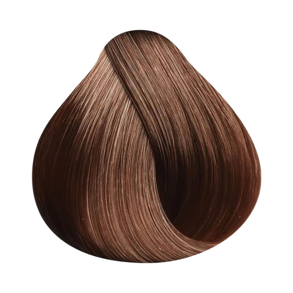 Amostra da cor Louro Médio Chocolate da coloração Keune Tinta Color