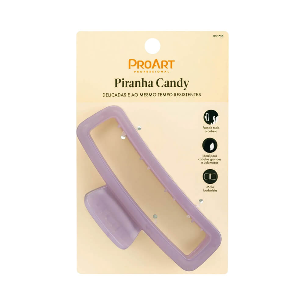 Piranha Proart Candy Lilás em embalagem de papel cartão bege claro