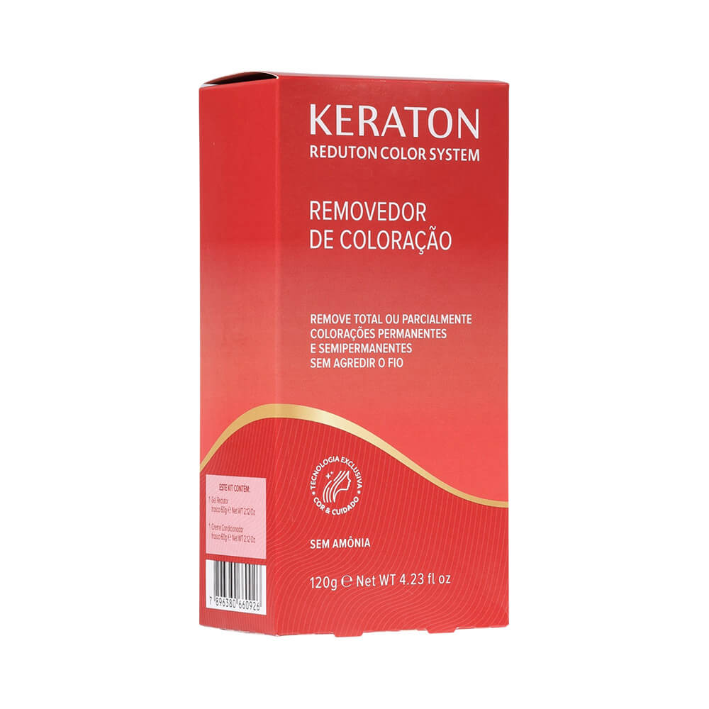 Removedor de Coloração Keraton Reduton Color System embalagem vermelha