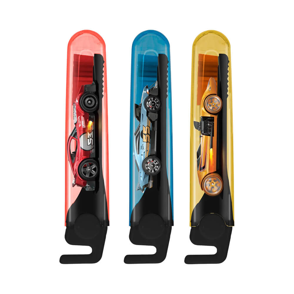 Escovas dentais Condor Trip Hot Wheels Macia em embalagem transparente com estampas de carros icônicos.