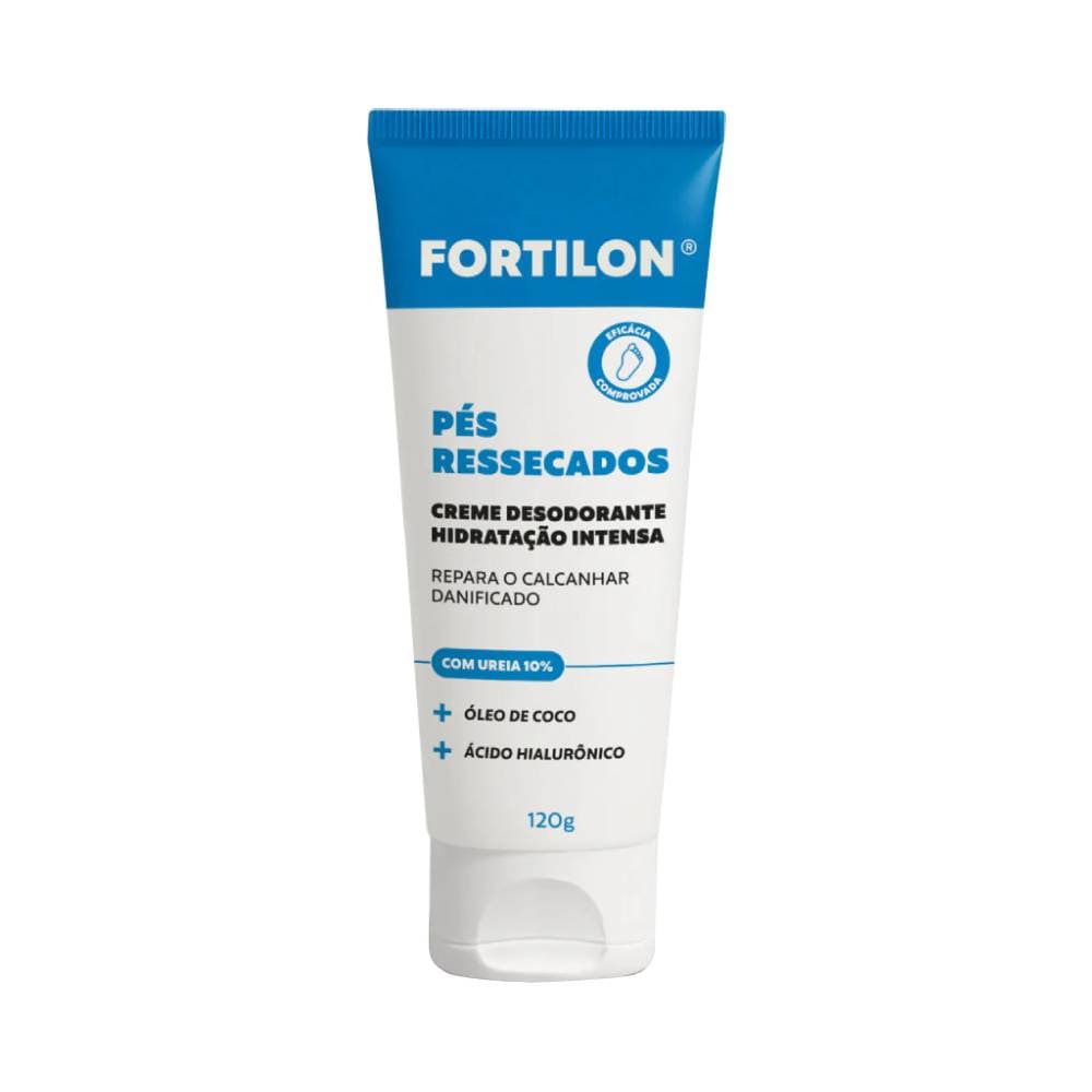Creme Hidratante Dailus Fortilon para pés ressecados em embalagem de 120g