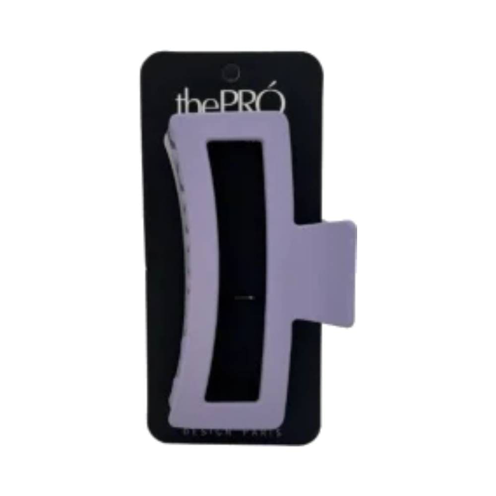 Prendedor de cabelo grande violeta fosco com dentes internos para fixação segura