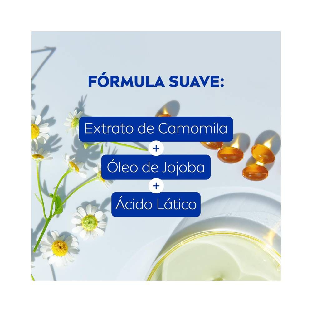 Composição do Sabonete Líquido Nivea Íntimo Natural com extrato de camomila e óleo de jojoba