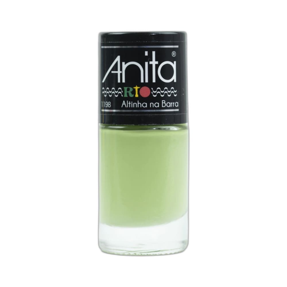 Frasco de Esmalte Anita Rio Altinha na Barra em destaque sobre fundo claro