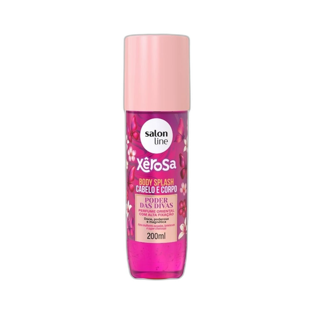 Body Splash Salon Line Xerosa Poder das Divas 200ml em fundo branco
