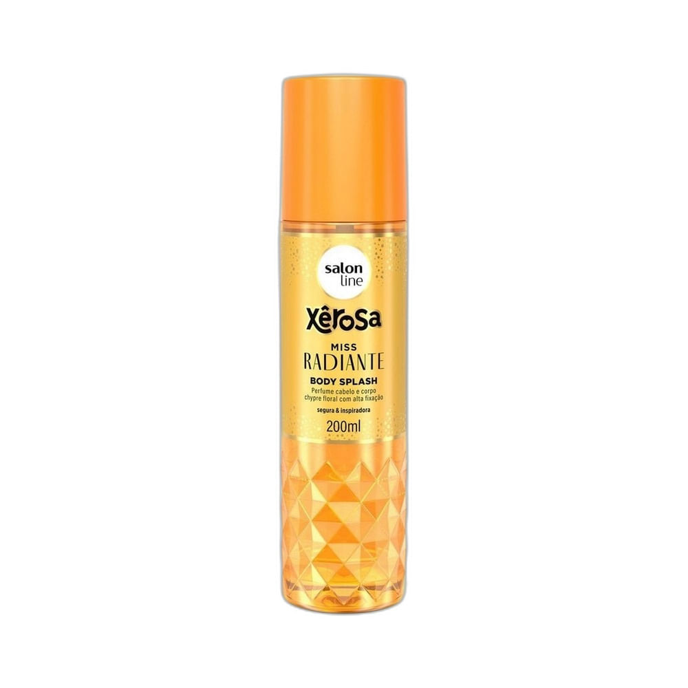 Body Splash Salon Line Xerosa Miss Radiante 200ml em destaque sobre fundo branco.