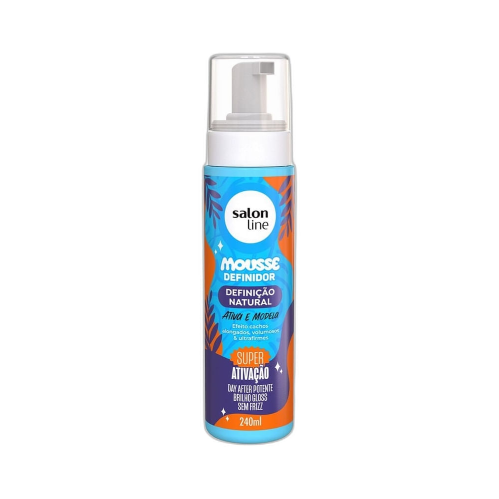 Mousse Salon Line Definição Natural 240ml em close na embalagem
