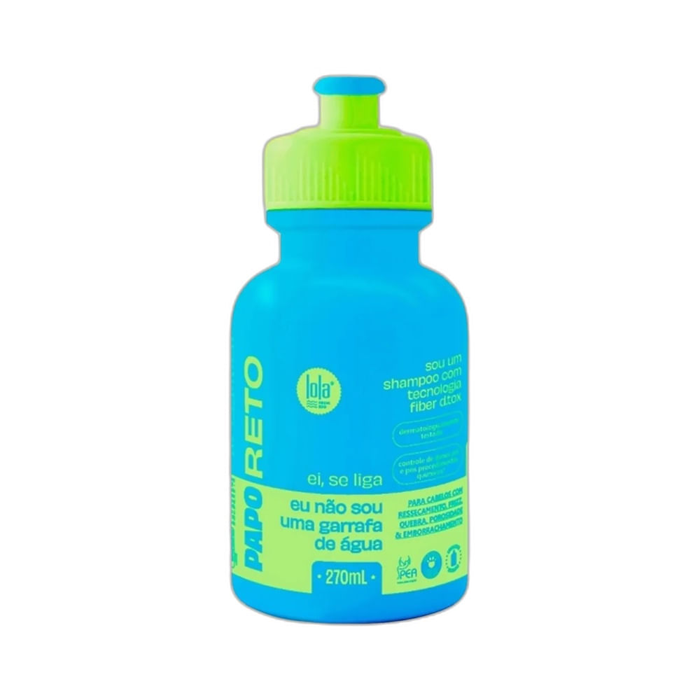 Frasco do Shampoo Lola Papo Reto 270ml em fundo branco
