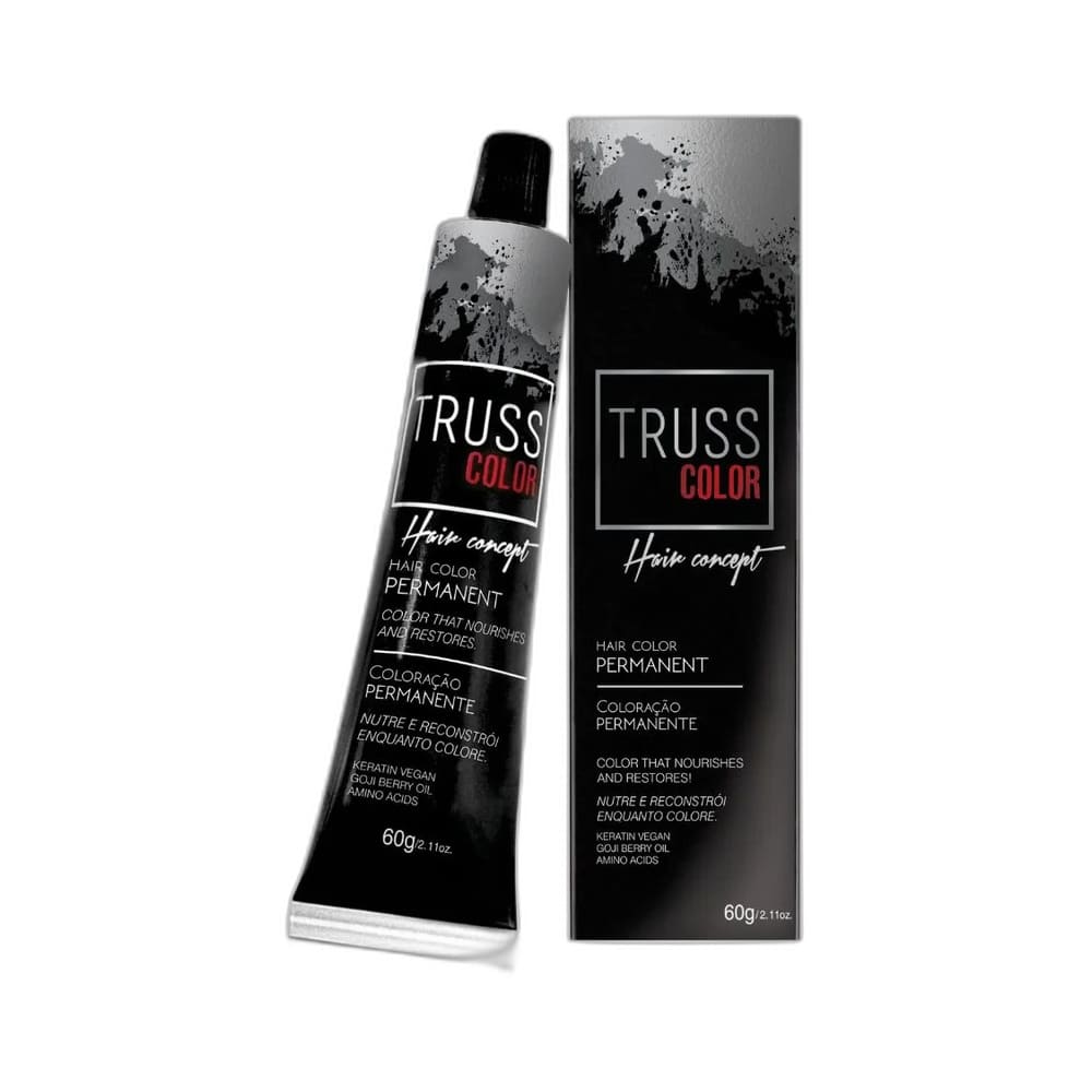 Frasco da Coloração Truss Color 1.0 Preto em destaque