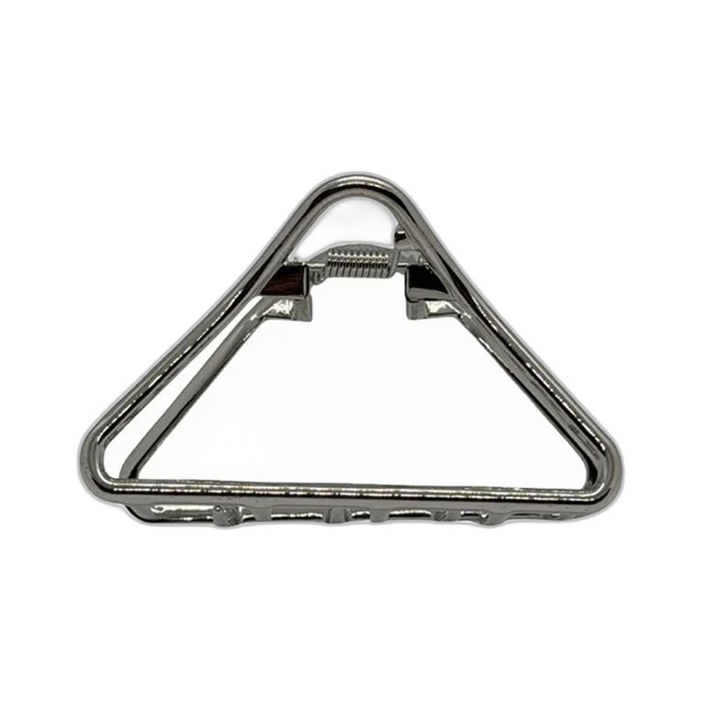 Prendedor de Cabelo The Pro Silver Triangle exibido em ângulo frontal sobre fundo branco.