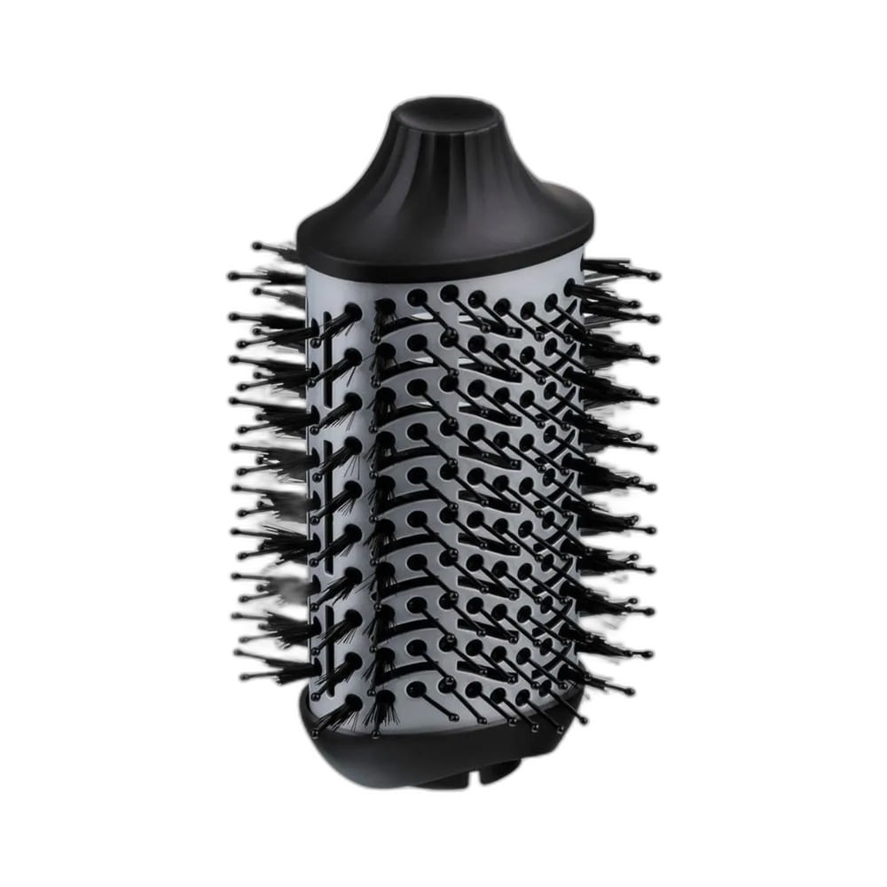 Detalhe do Refil Escova Secadora Tourmaline Oval com corpo cinza e preto