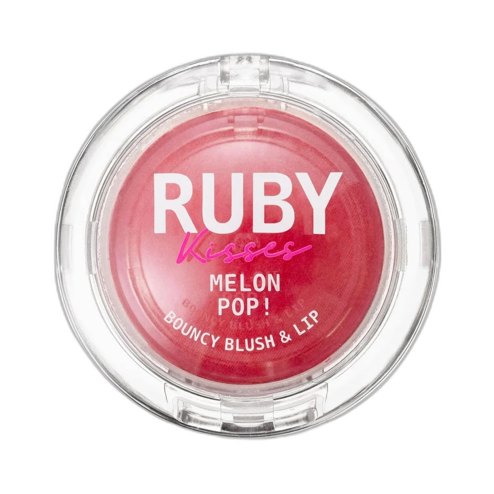 Blush e Lip Bouncy Ruby Kisses Melon Pop Pink Pop - embalagem fechada