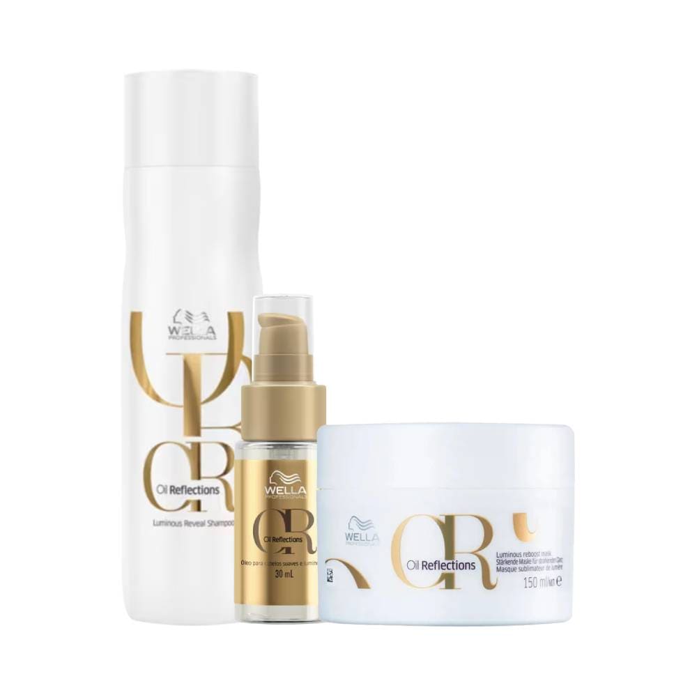 Produtos Wella Oil Reflections para alisamento e brilho