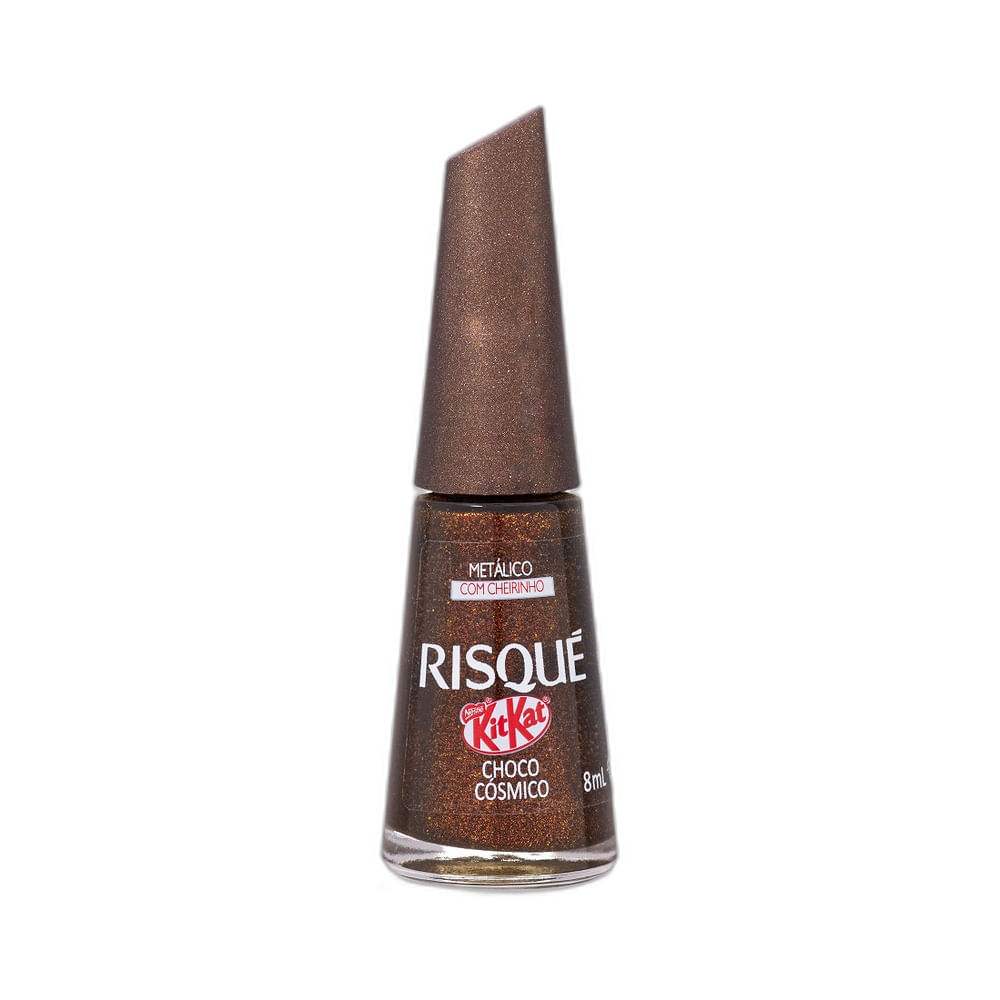 Esmalte Risqué & KitKat Choco Cósmico com frasco fechado