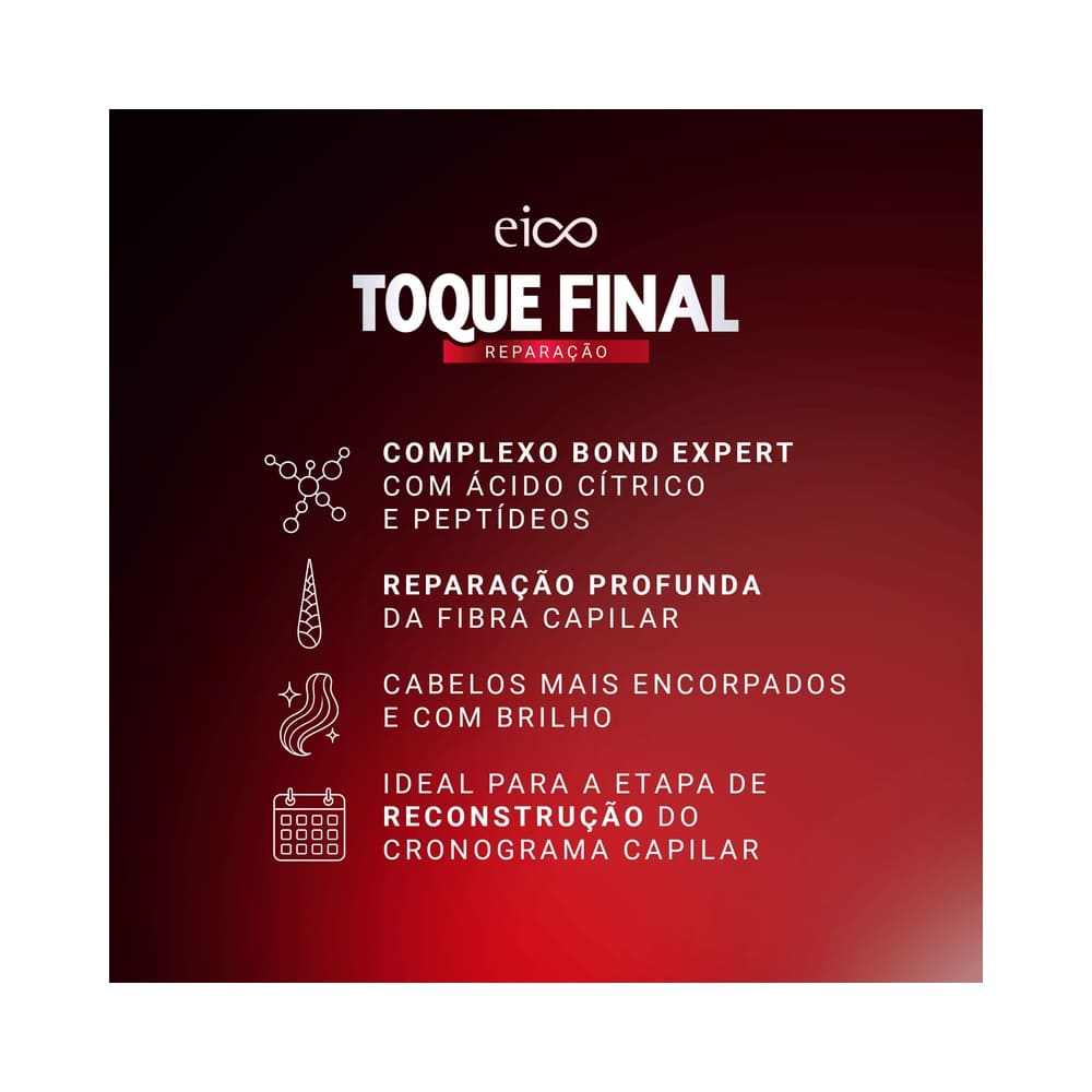 Frasco de spray vermelho com tampa preta, marca Eico, sobre fundo branco